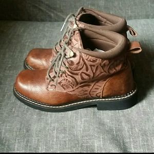 roper brown leather boots